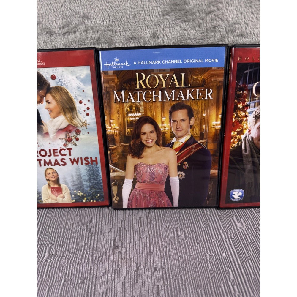 A Taste Of Romance Hallmark DVD Lot Project Christmas Wish Royal Matchmaker - Picture 4 of 6